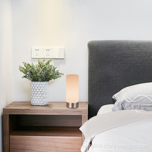 Nordic Fabric Column Bedside Decoration table lamp